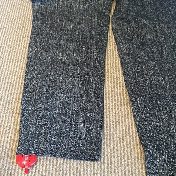 NWT THEORY trecca 2 pants in navy herring melange size 2/4 - Picture 8 of 14